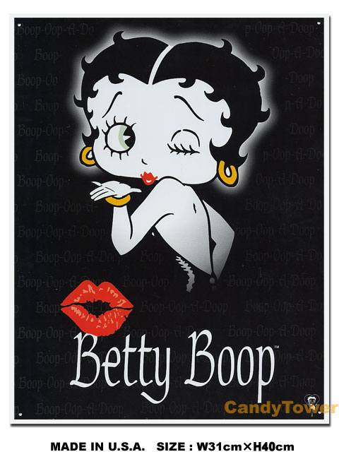 ベティ ブープのブリキ看板販売 アメリカ雑貨のテーマパーク キャンディタワー